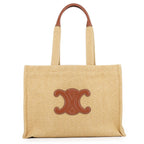 Celine Tote Bag Triomphe Cabas Thais Large Canvas Leather