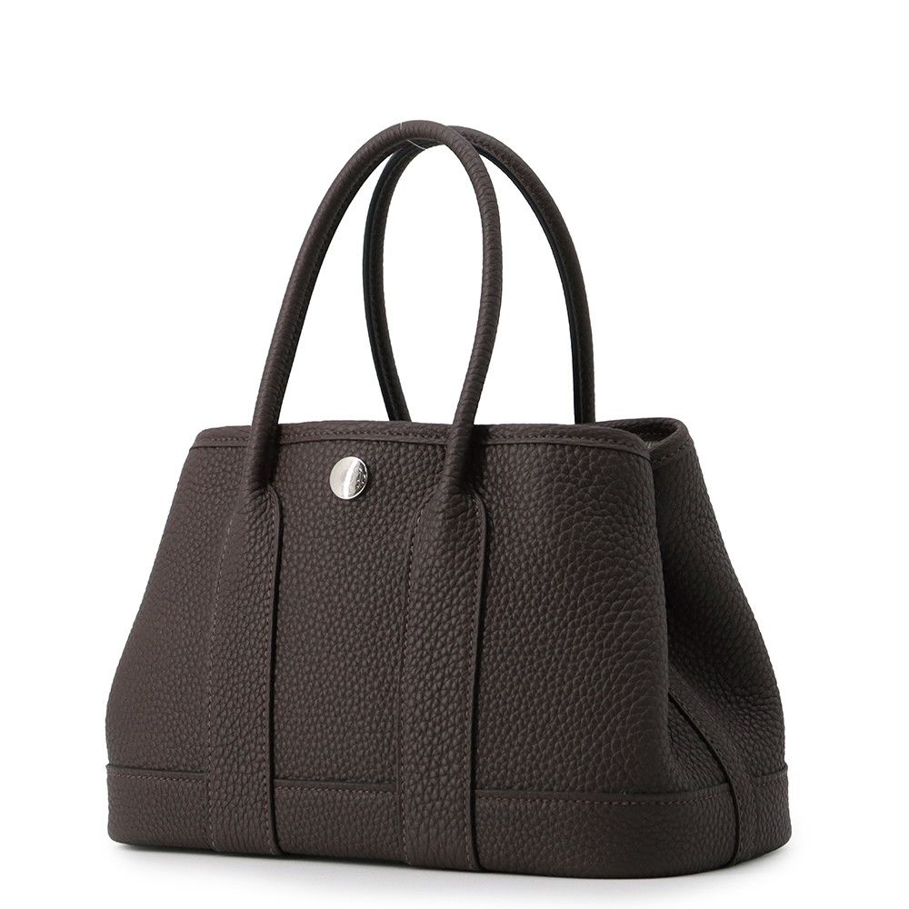 Hermes Tote Bag Neo Garden 23 Party Chocolat Silver Togo — view 2