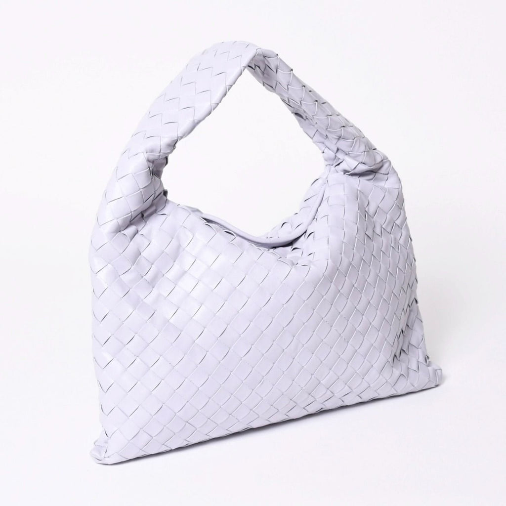 Bottega Veneta Small Hop Intrecciato Bag Leather Purple — view 3