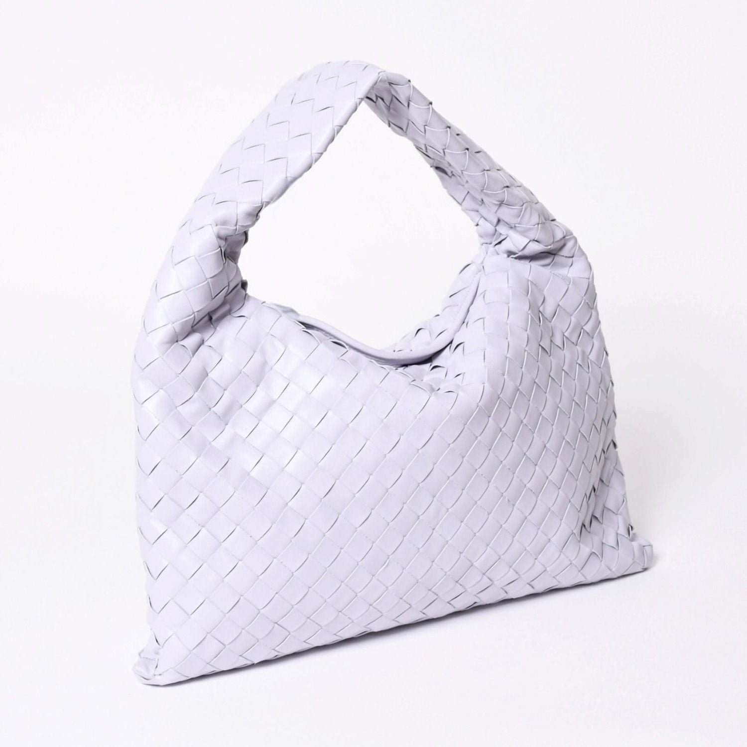 Bottega Veneta Small Hop Intrecciato Bag Leather Purple — view 3