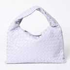 Bottega Veneta Small Hop Intrecciato Bag Leather Purple