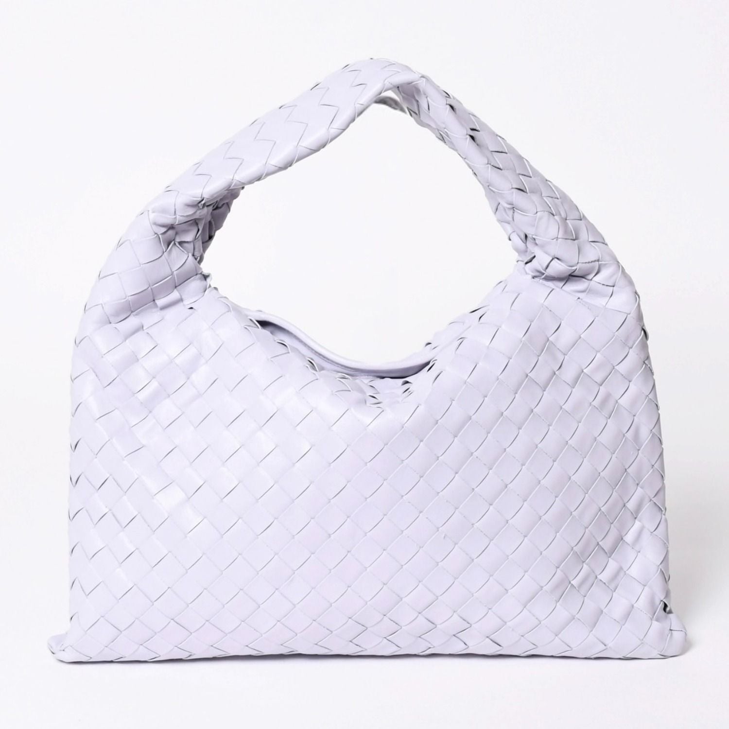 Bottega Veneta Small Hop Intrecciato Bag Leather Purple