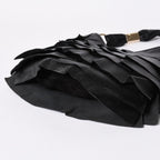 Saint Laurent Tropez Tiered Frill Bag Black Gold — view 8