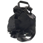 Prada Triangle Logo Tessuto Nylon Backpack Black — view 2