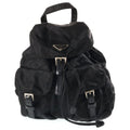 Prada Triangle Logo Tessuto Nylon Backpack Black