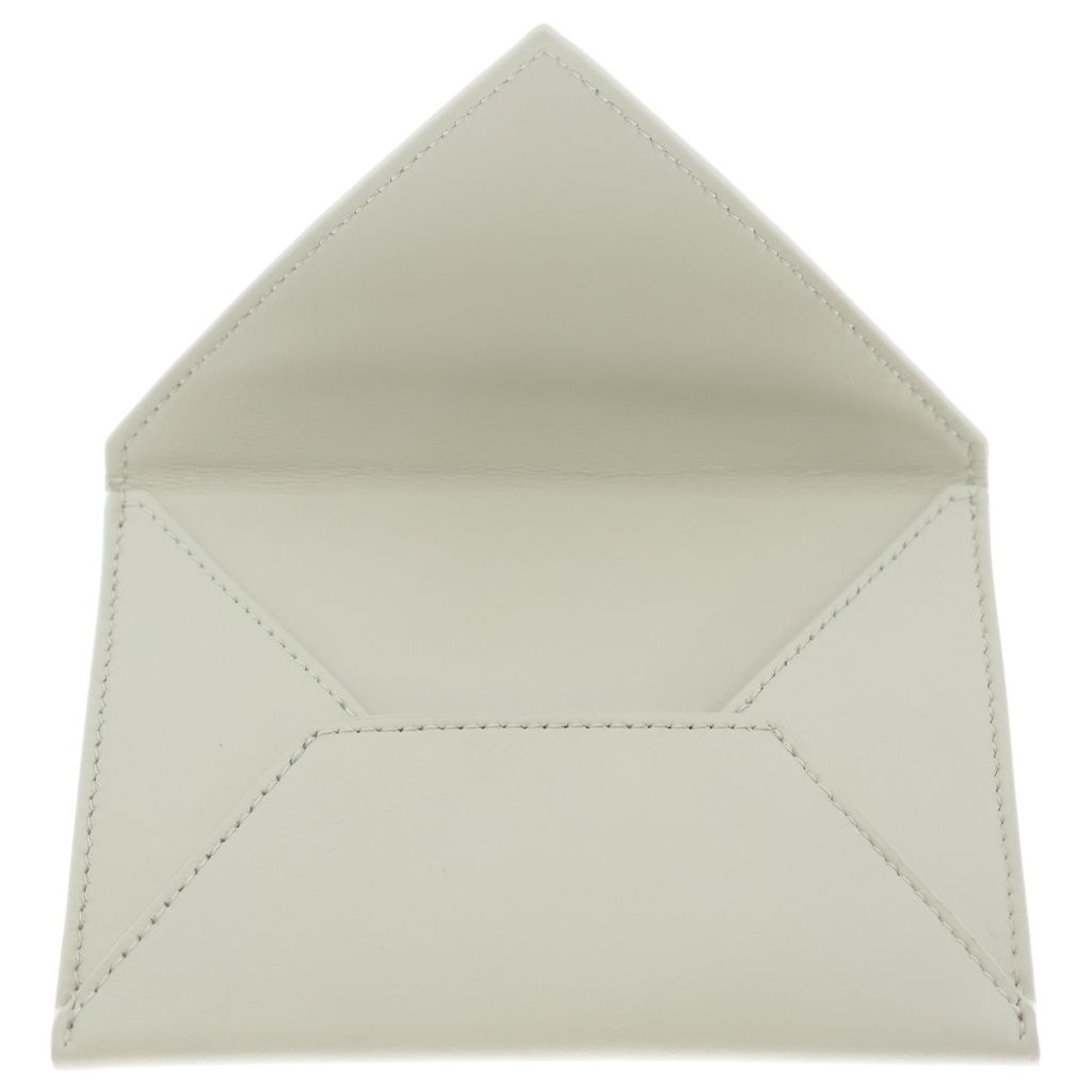 Bottega Veneta Envelope Card Case Shape Ivory Leather — view 4