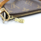 Louis Vuitton Monogram Pochette Accessoires Handbag Pouch Case Brown Leather — view 7