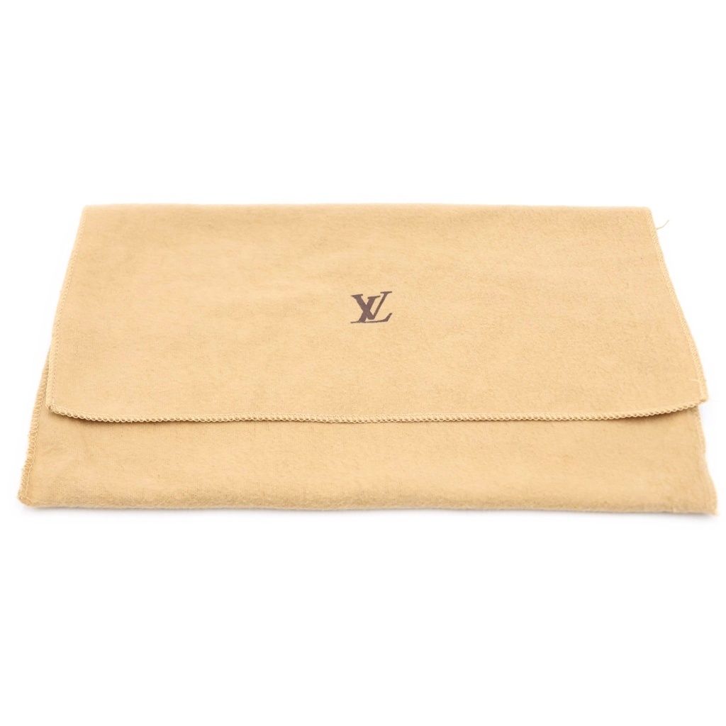 Louis Vuitton Monogram Pochette Twin GM Shoulder Bag Brown Leather Gold — view 8