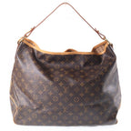 Louis Vuitton Monogram Delightful GM Shoulder Bag Brown Leather Gold — view 2