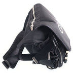 Celine Logo Trekking Messenger Bag Black Canvas Silver — view 3