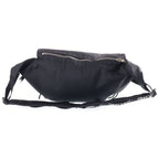 Celine Logo Trekking Messenger Bag Black Canvas Silver — view 2