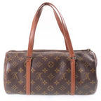 Louis Vuitton Monogram Boston Bag Brown Leather Gold — view 2