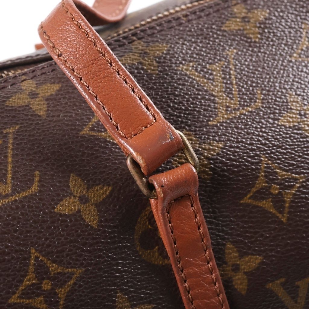 Louis Vuitton Monogram Boston Bag Brown Leather Gold — view 6