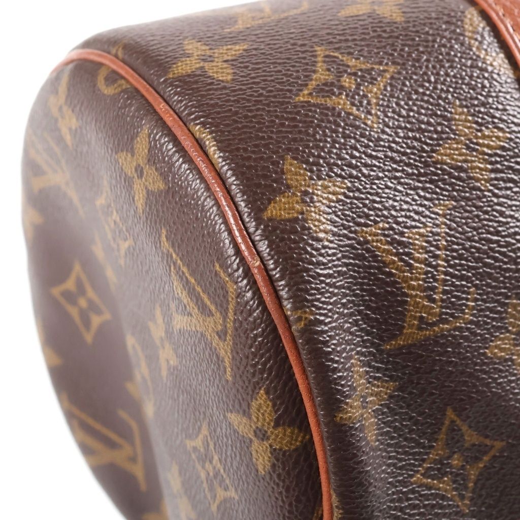 Louis Vuitton Monogram Boston Bag Brown Leather Gold — view 5
