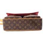Louis Vuitton Monogram Viva Cite MM Shoulder Bag Brown Leather Gold — view 4