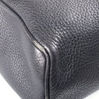 Prada Leather Mini Boston Bag Black Gold — view 6