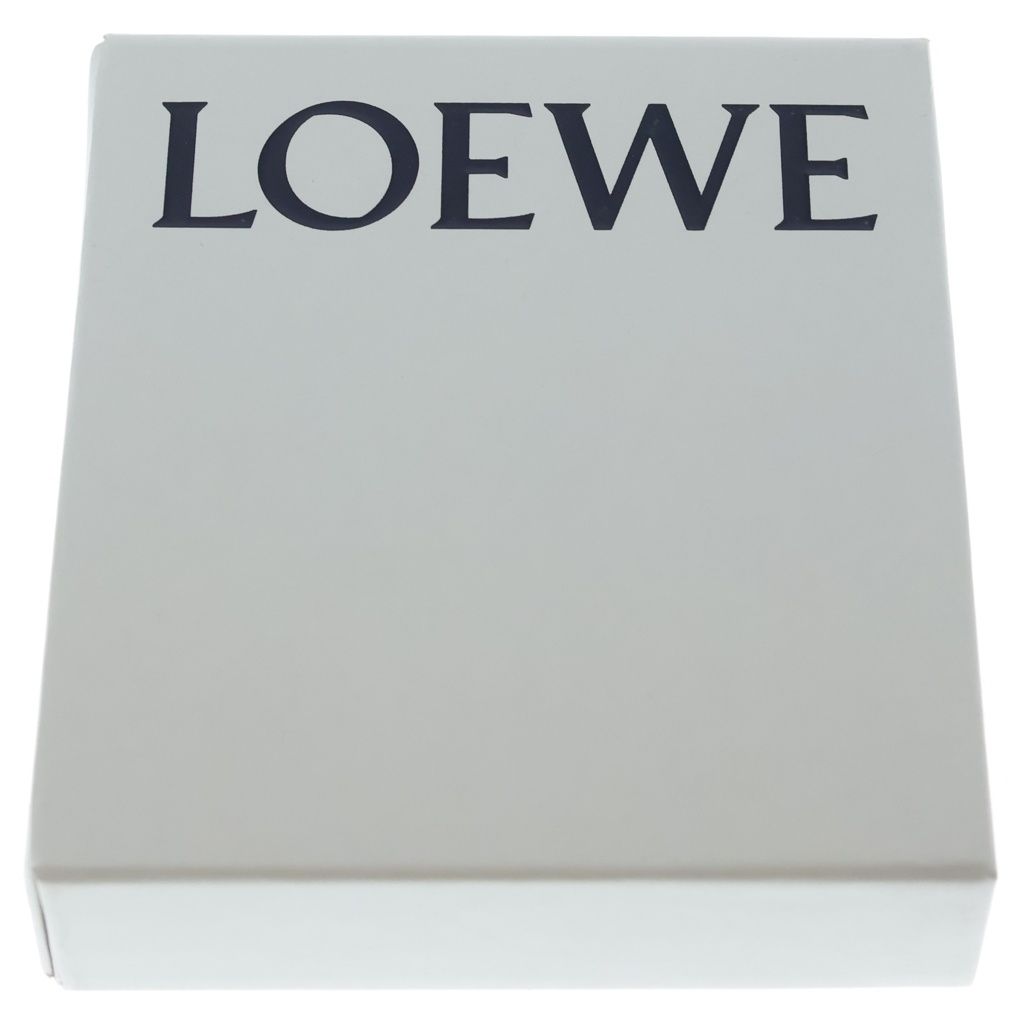 Loewe Anagram Embossed Bifold Leather Compact Wallet Gray — view 6