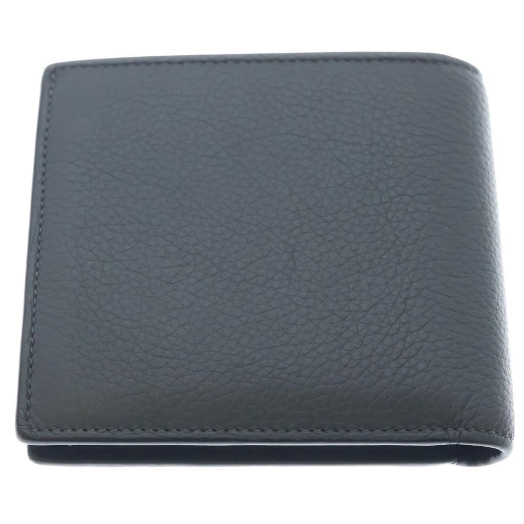 Loewe Anagram Embossed Bifold Leather Compact Wallet Gray — view 2