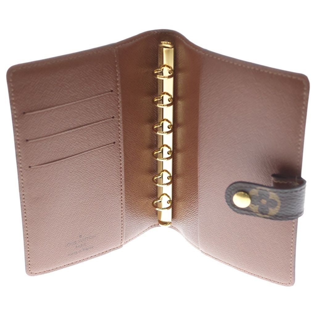 Louis Vuitton Agenda PM Monogram Notebook Cover Brown — view 4