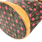 Louis Vuitton Shoulder Bag Bucket PM Monogram Cherry Canvas Brown — view 6