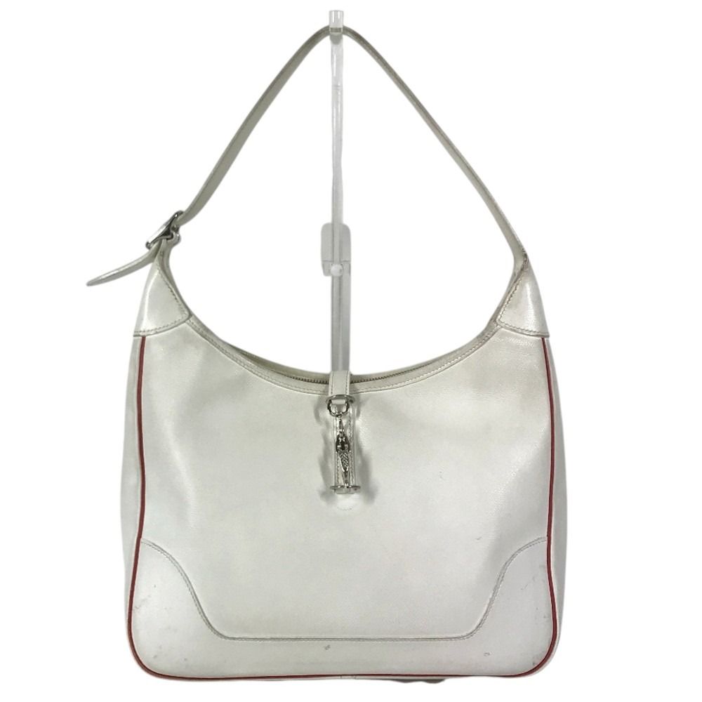 Hermes Shoulder Bag Trim 31 Leather White