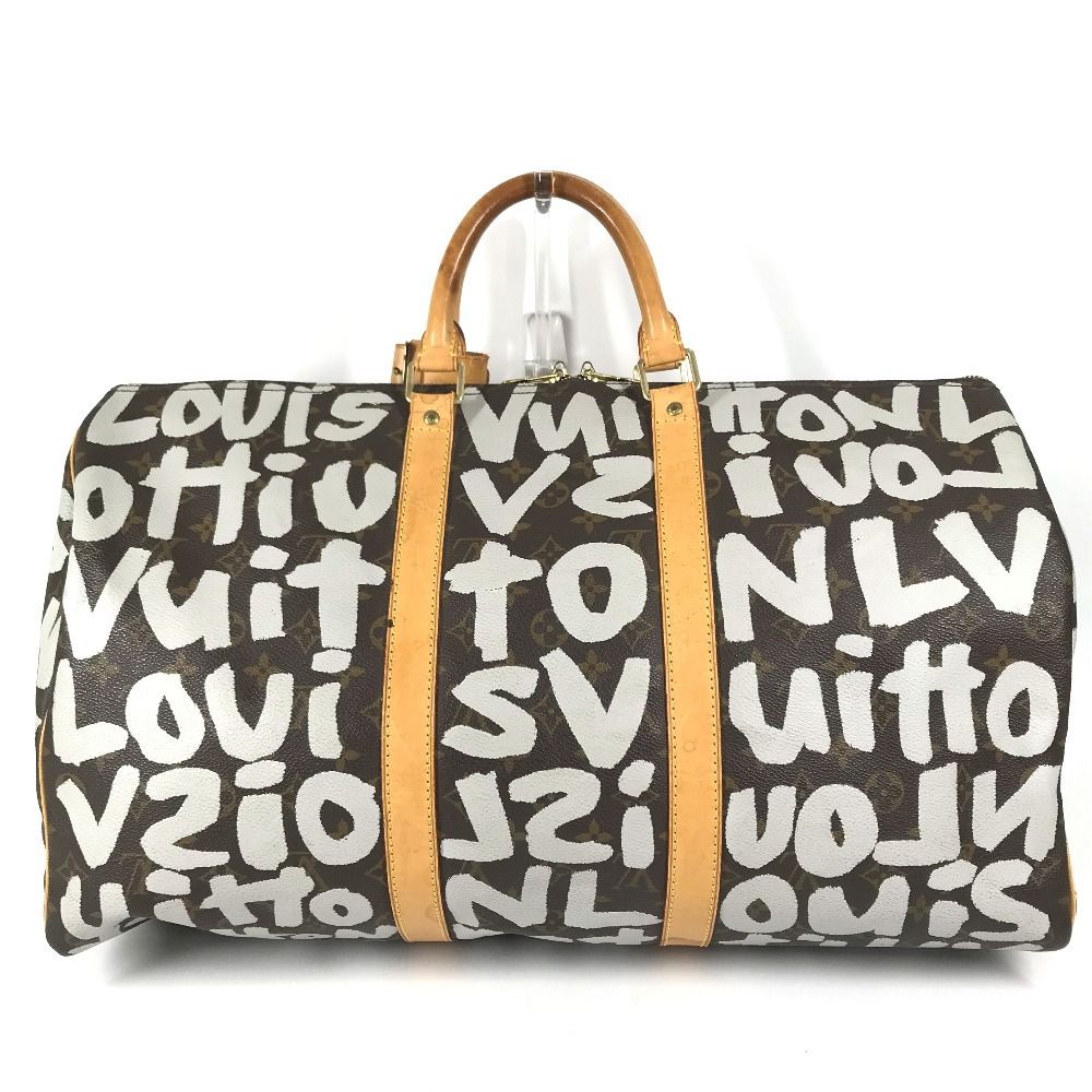 Louis Vuitton Boston Bag Keepall 50 Monogram Canvas White — view 2