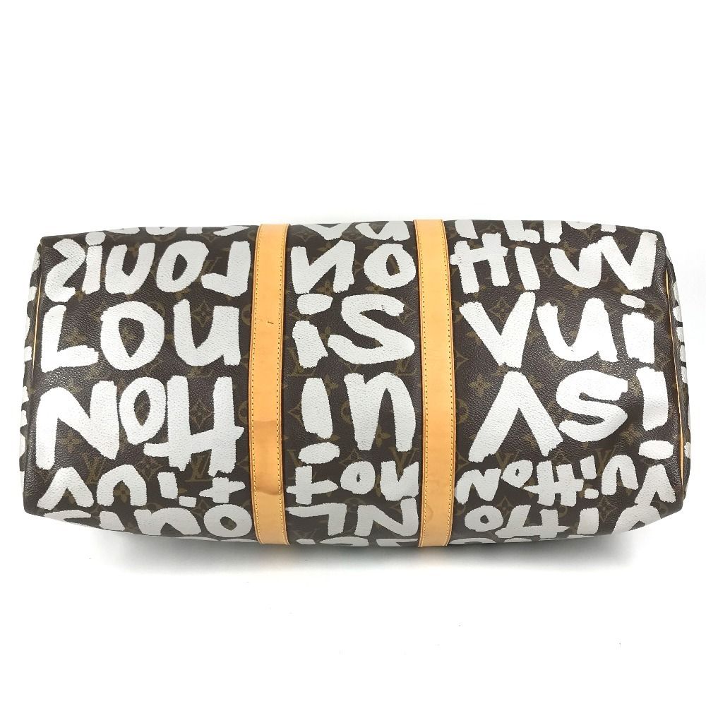 Louis Vuitton Boston Bag Keepall 50 Monogram Canvas White — view 5