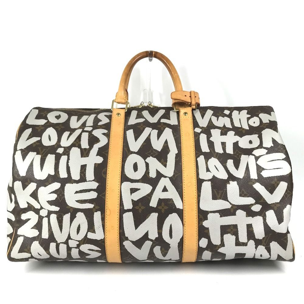 Louis Vuitton Boston Bag Keepall 50 Monogram Canvas White