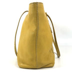 Fendi Shoulder Bag Selleria Logo Horse Pattern Leather Yellow — view 4