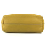 Fendi Shoulder Bag Selleria Logo Horse Pattern Leather Yellow — view 5