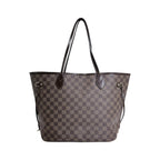 Louis Vuitton Damier Lightweight Neverfull MM Out of Print Tote Bag Brown — view 2