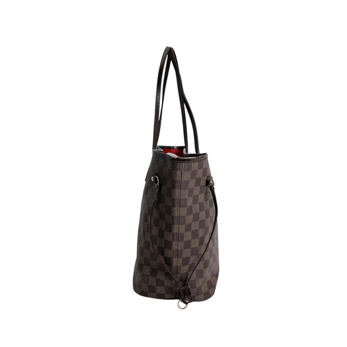 Louis Vuitton Damier Lightweight Neverfull MM Out of Print Tote Bag Brown — view 3