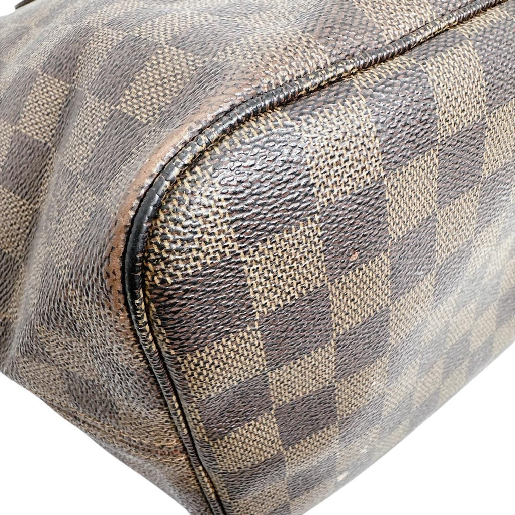 Louis Vuitton Damier Lightweight Neverfull MM Out of Print Tote Bag Brown — view 8