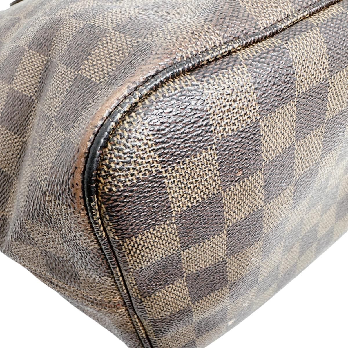 Louis Vuitton Damier Lightweight Neverfull MM Out of Print Tote Bag Brown — view 8