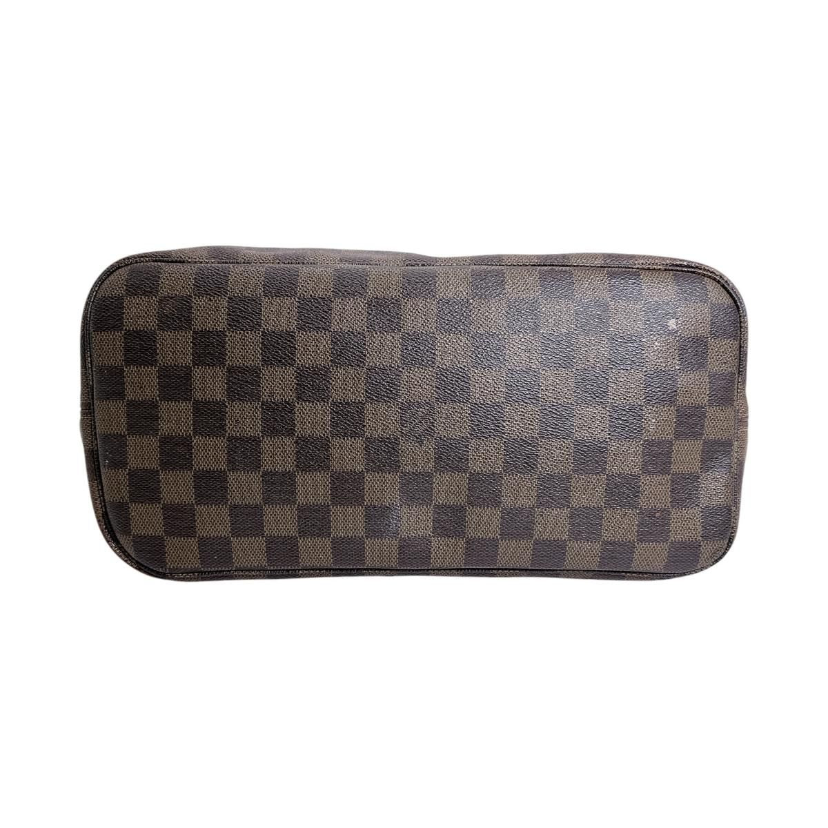 Louis Vuitton Damier Lightweight Neverfull MM Out of Print Tote Bag Brown — view 4