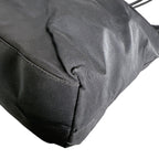 Prada Triangle Logo Lightweight Tote Bag Black — view 8