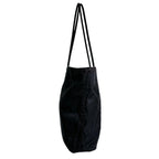 Prada Triangle Logo Lightweight Tote Bag Black — view 3