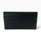 Saint Laurent Black Gold Leather Clutch — view 2