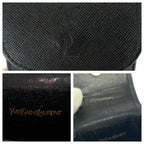 Saint Laurent Vintage Black Leather Cigarette Case — view 4