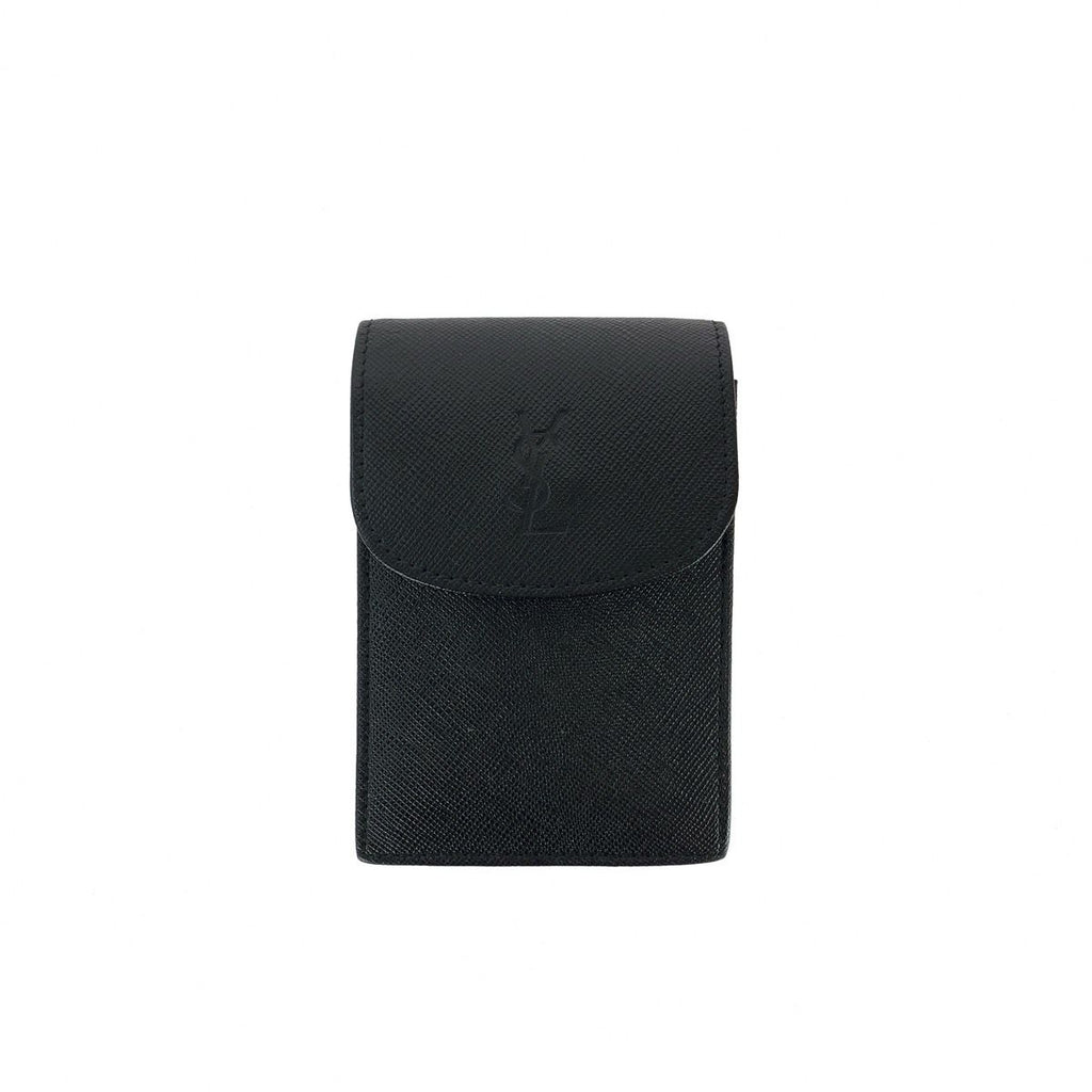 Saint Laurent Vintage Black Leather Cigarette Case