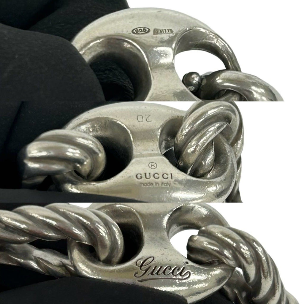 Gucci Vintage Marina Rope Bracelet 925 Sterling Silver Bangle — view 3