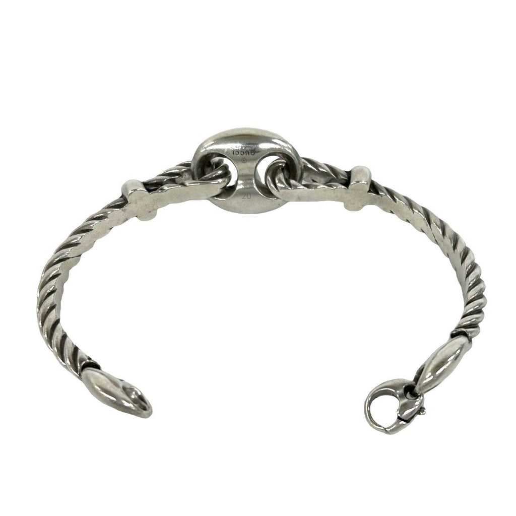 Gucci Vintage Marina Rope Bracelet 925 Sterling Silver Bangle — view 6