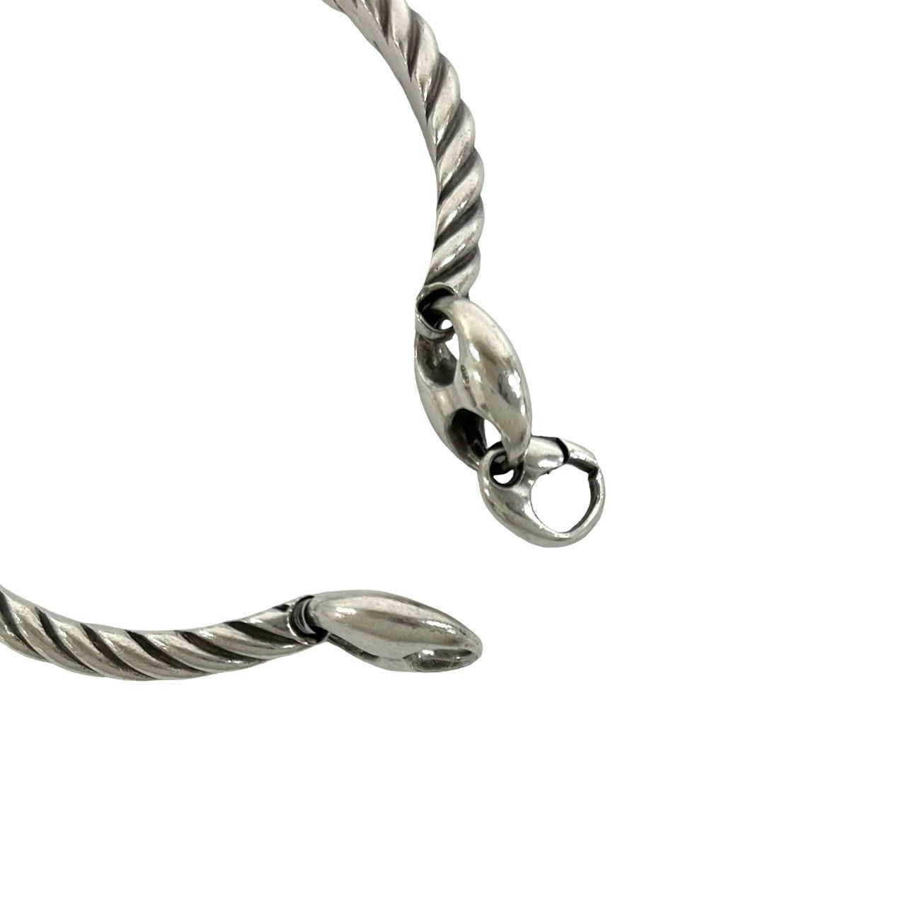 Gucci Vintage Marina Rope Bracelet 925 Sterling Silver Bangle — view 4