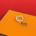 Hermes Enchainee PM Ring 925 Sterling Silver