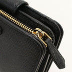 Prada Saffiano Triangle Bifold Wallet Leather — view 6