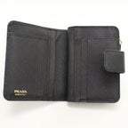 Prada Saffiano Triangle Bifold Wallet Leather — view 3
