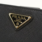 Prada Saffiano Triangle Bifold Wallet Leather — view 7