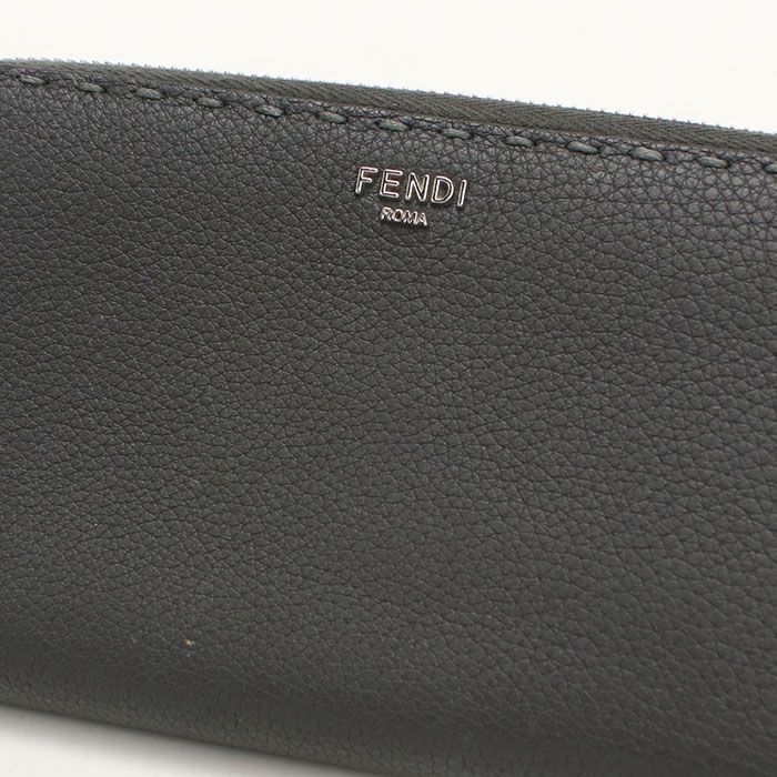 Fendi Selleria Wallet Zip Around Calfskin — view 6