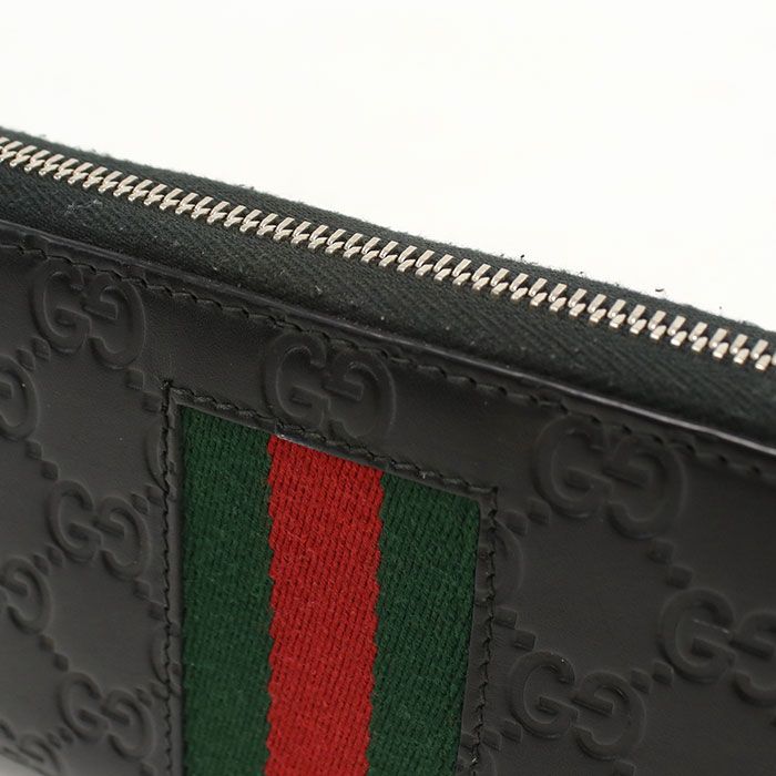 Gucci Guccissima Sherry Wallet Zip Around Leather — view 6