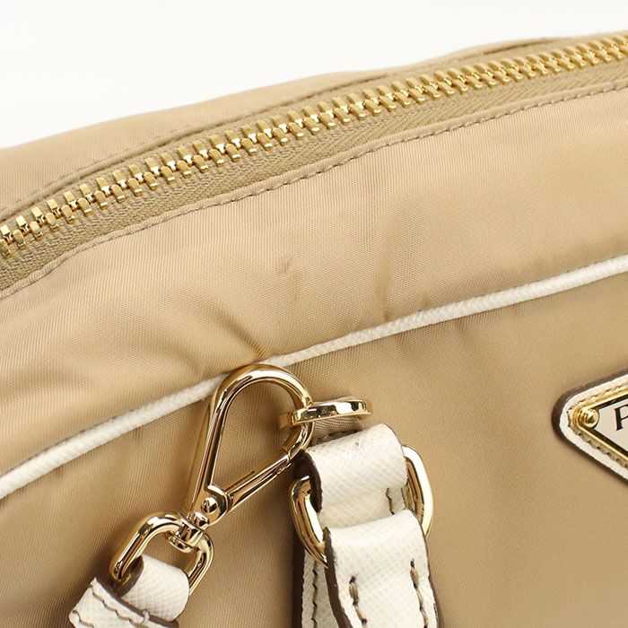 Prada 2-Way Re-Nylon Handbag Nylon Leather — view 5